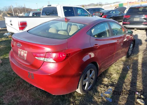 2013 Hyundai Elantra Gls из США, поврежденный, VIN 5NPDH4AE3DH263202